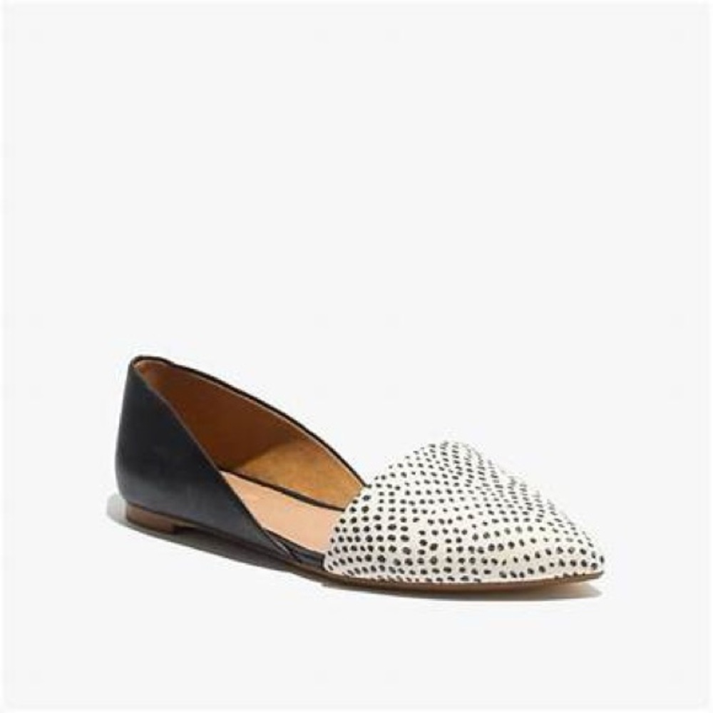 Madewell Lydia flat in spotdot size 8.5